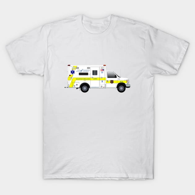 Larchmont Ambulance T-Shirt by BassFishin